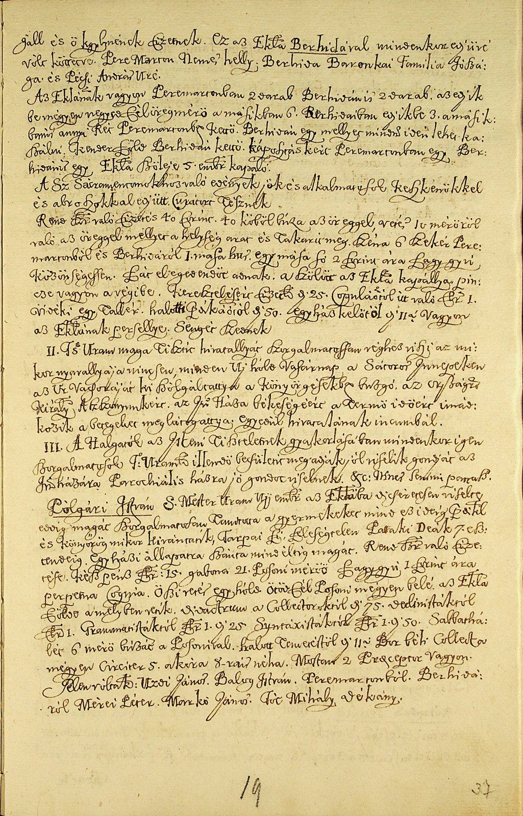 Egy részleges egyházkerületi egyházlátogatási jegyzőkönyv 1747-ből