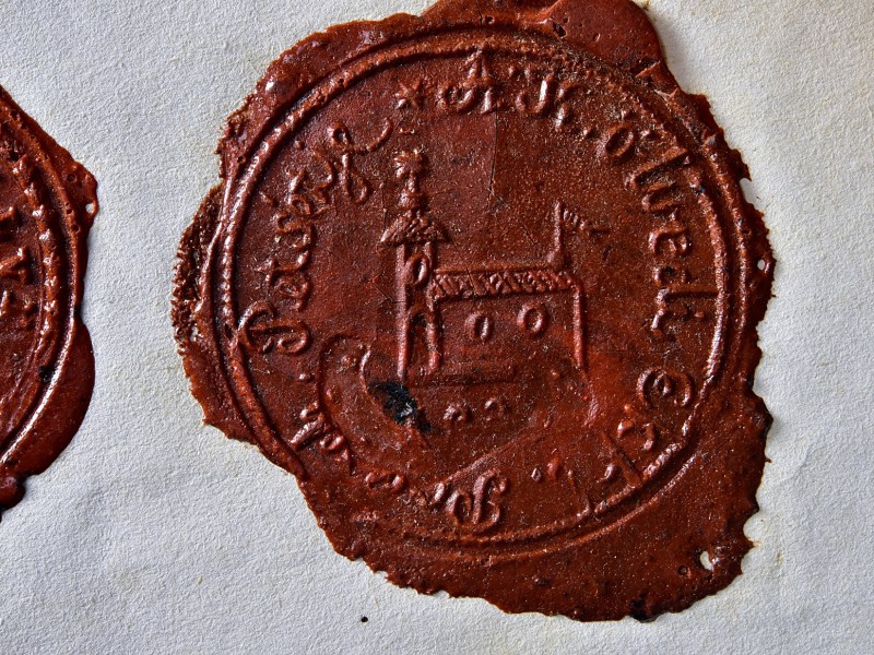 A Barsi Református  Egyházmegye pecsétjeinek lenyomatai