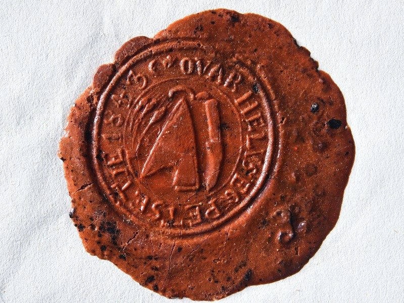 A Barsi Református  Egyházmegye pecsétjeinek lenyomatai