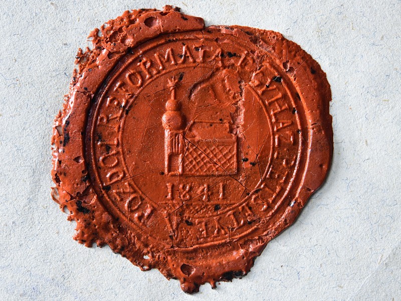 A Barsi Református  Egyházmegye pecsétjeinek lenyomatai