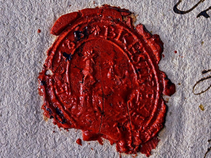 A Komáromi Református Egyházmegye pecsétjeinek lenyomatai