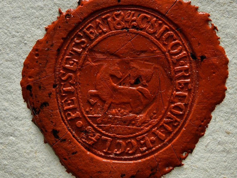 A Komáromi Református Egyházmegye pecsétjeinek lenyomatai