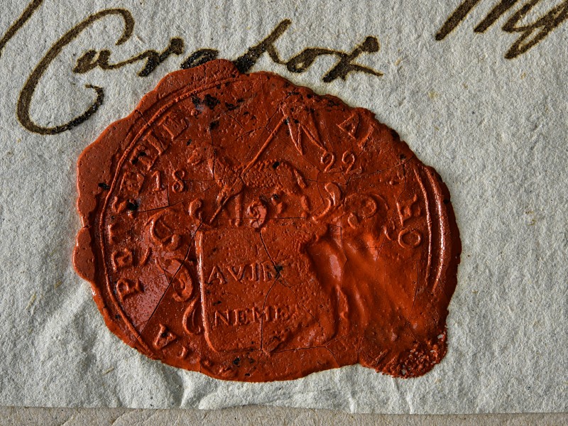 A Komáromi Református Egyházmegye pecsétjeinek lenyomatai