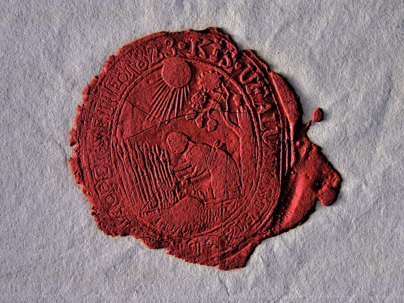 A Komáromi Református Egyházmegye pecsétjeinek lenyomatai