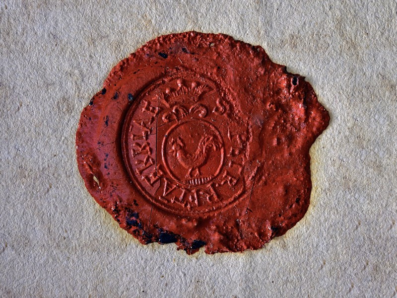 A Komáromi Református Egyházmegye pecsétjeinek lenyomatai